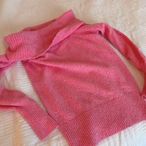 Lilly Pulitzer Pink Off-the-Shoulder Sweater